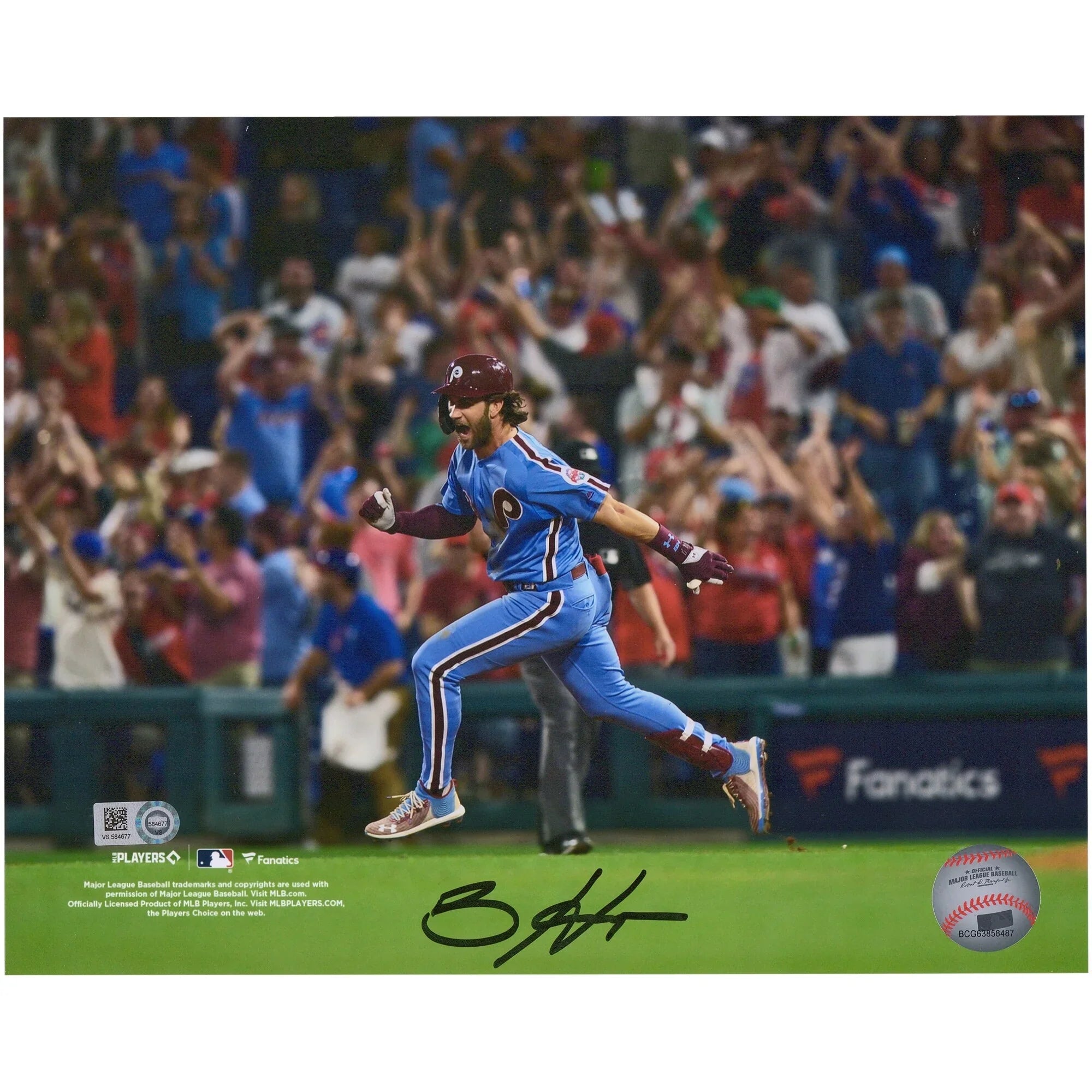 Bryce Harper Signed 8 x 10 Photograph | Running Bases After Grand Slam