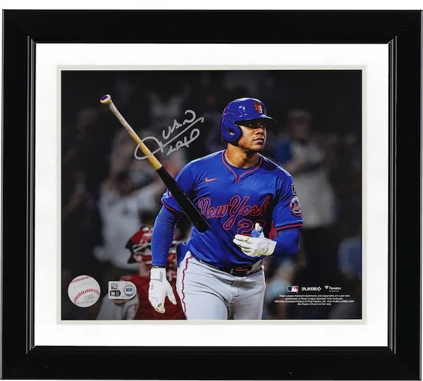 Juan Soto Signed 8 x 10 Mets Photograph | Home Run Bat Flip