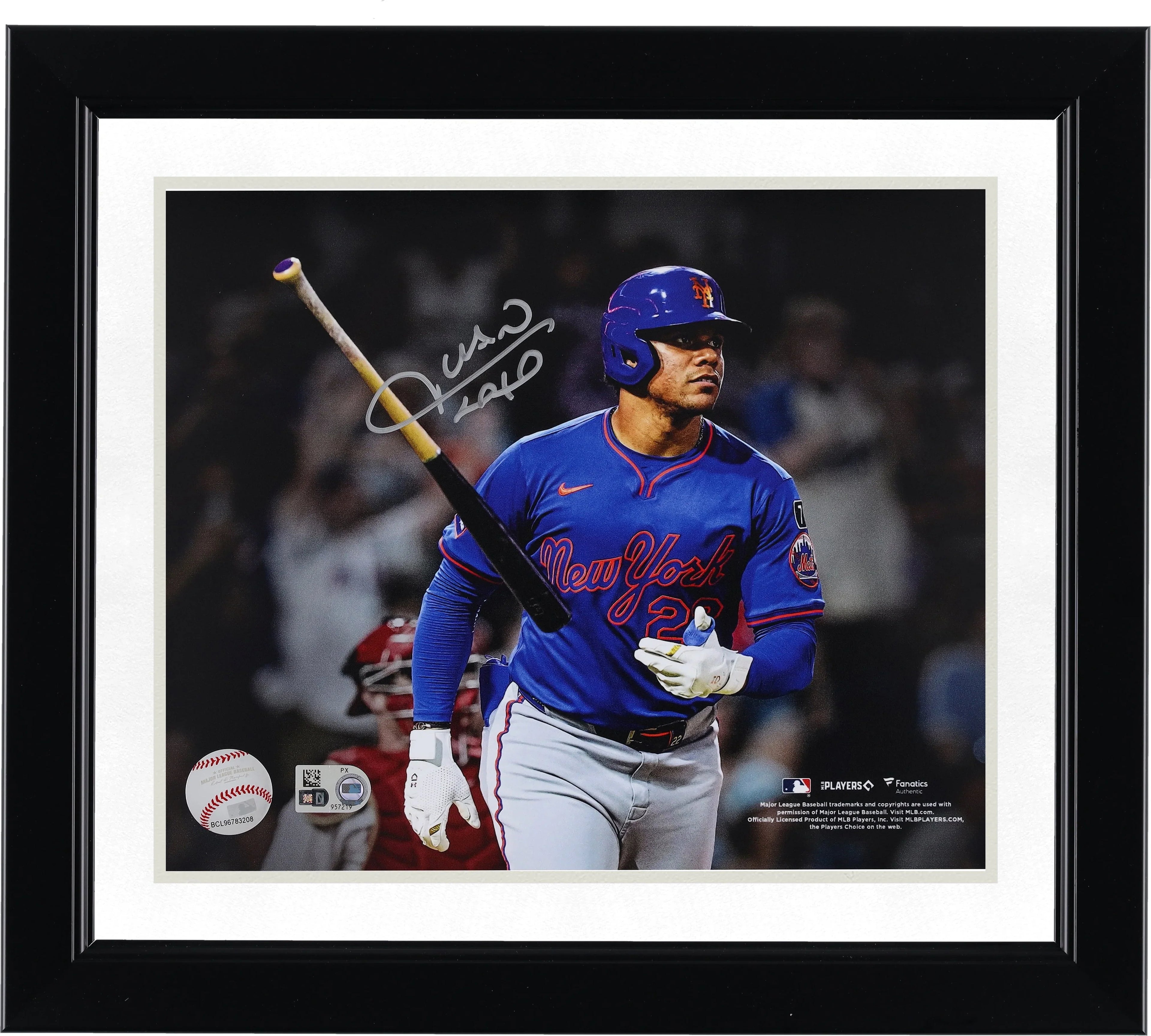 Juan Soto Signed 8 x 10 Mets Photograph | Home Run Bat Flip