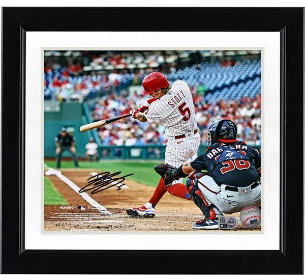 Bryson Stott Signed 8 x 10 Hitting Photograph | Philadelphia Phillies