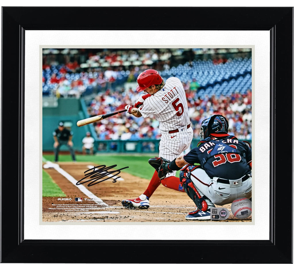Bryson Stott Signed 8 x 10 Hitting Photograph | Philadelphia Phillies