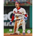Bryson Stott Philadelphia Phillies Autographed Fanatics Authentic 8" x 10" Stolen Base Celebration Photograph