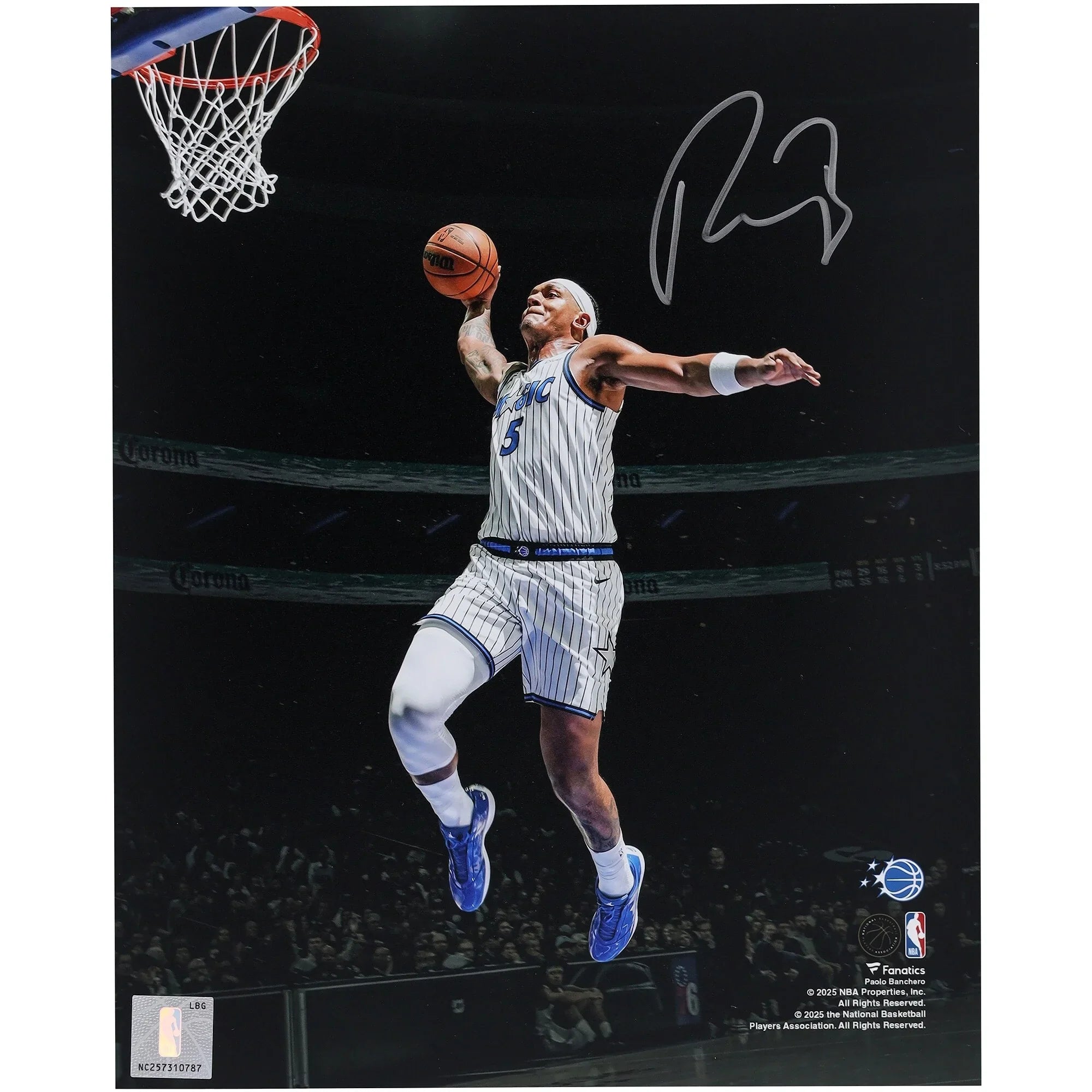 Paolo Banchero Signed 8 x 10 Photograph | Magic Dunk vs 76ers