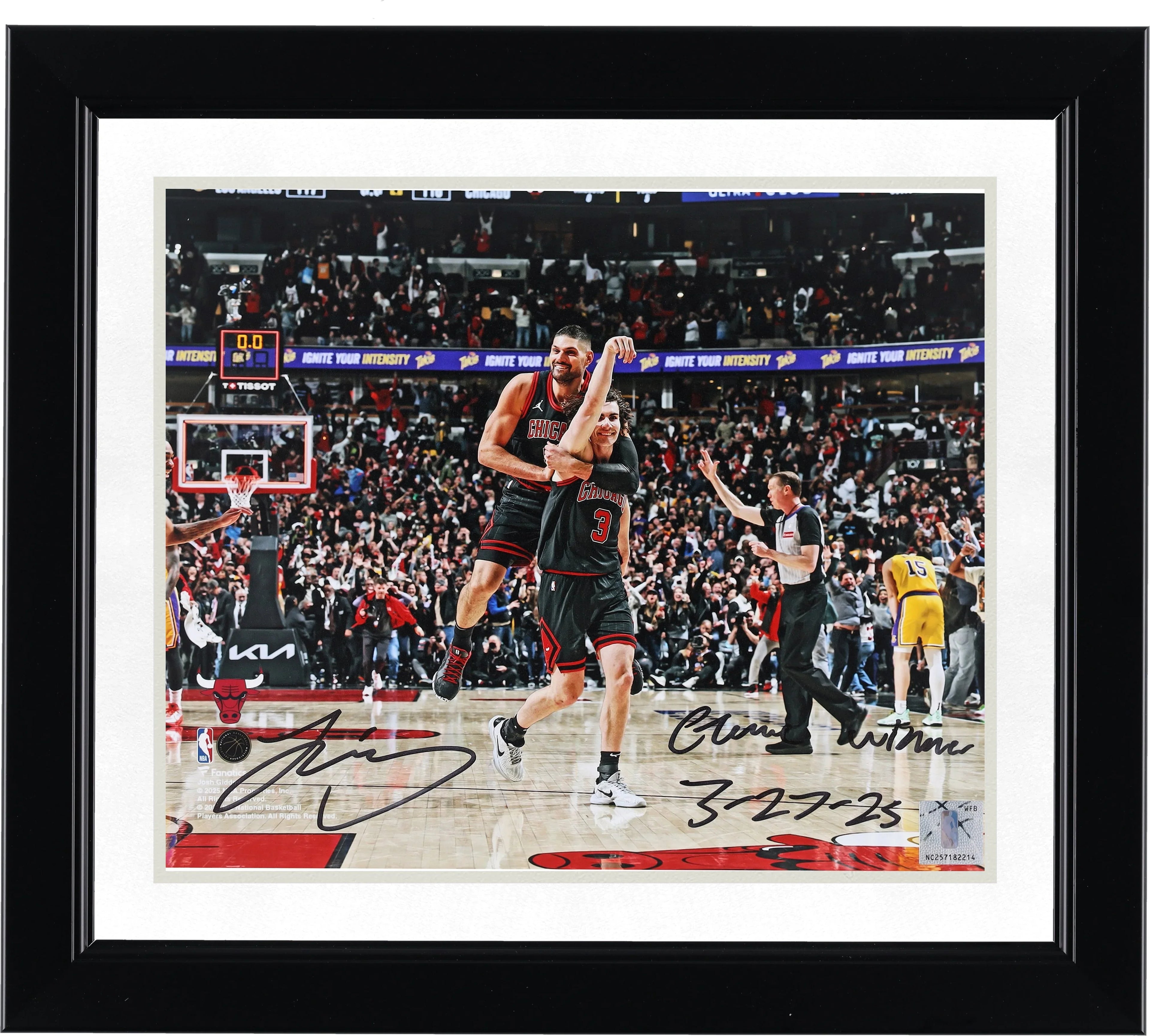 Josh Giddey Signed 8 x 10 Photograph | Game Winner vs Lakers 3-27-25