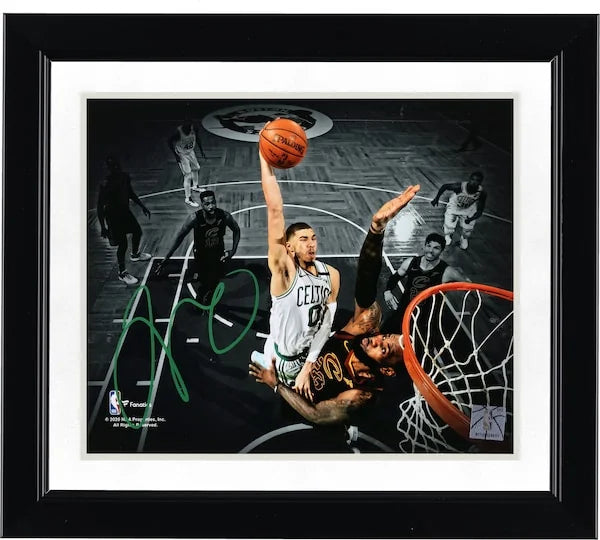 Jayson Tatum Signed 8 x 10 Photo | Celtics Dunk vs LeBron