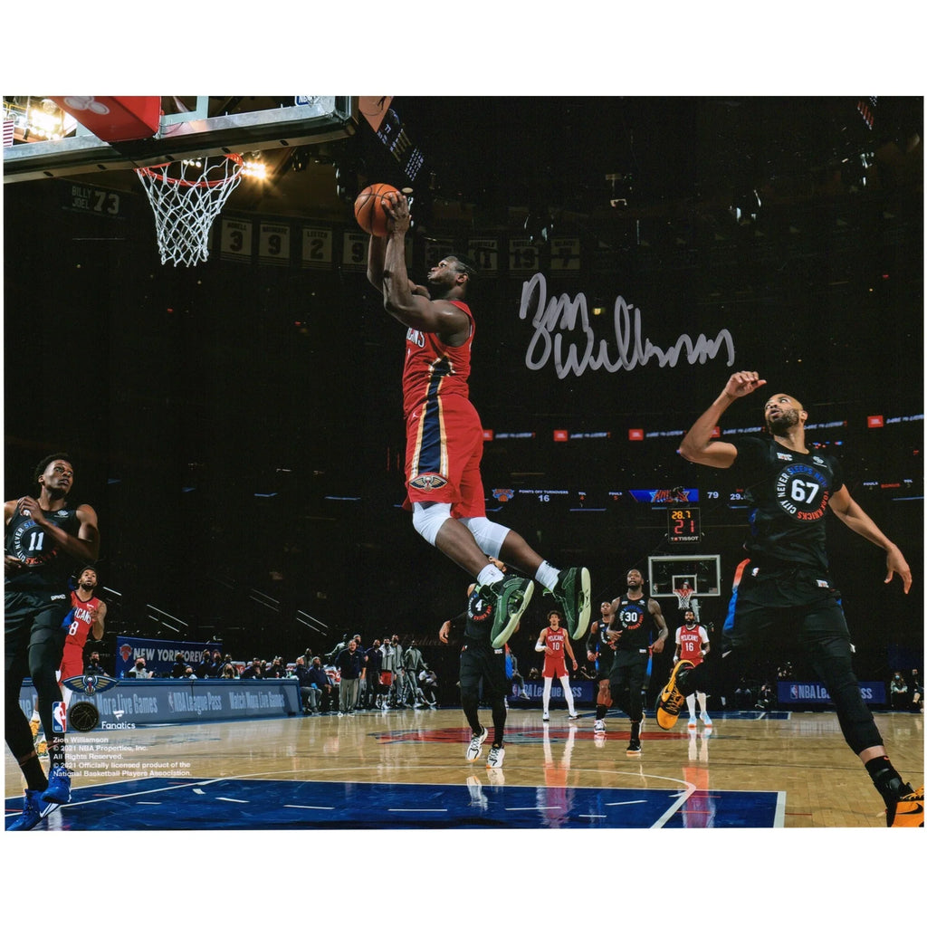 Zion Williamson Signed 8 x 10 Photograph | Pelicans vs. Knicks