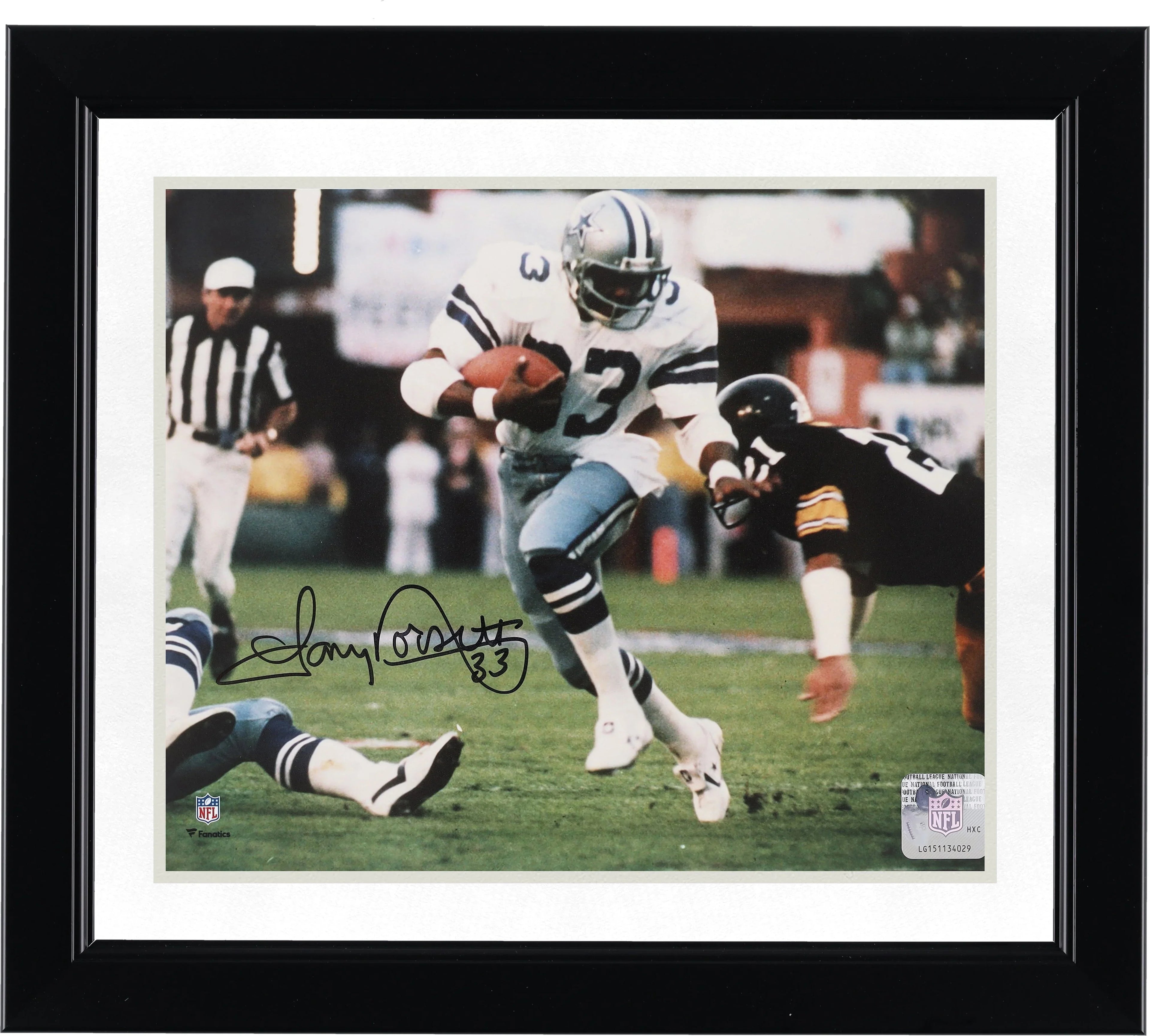 Tony Dorsett Signed 8 x 10 Photo | Dallas Cowboys vs. Pittsburgh