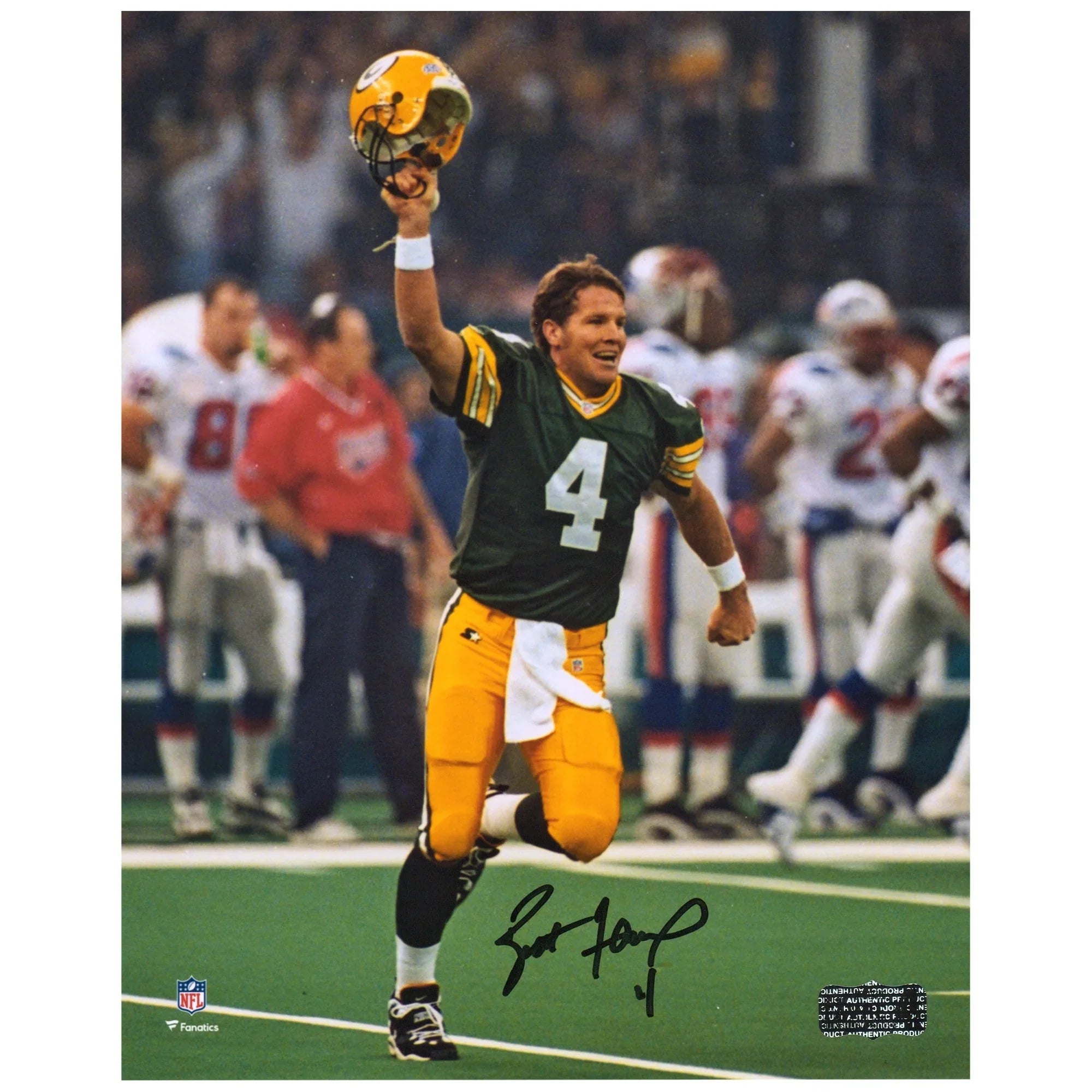 Brett Favre Signed 8 x 10 Photo | Super Bowl XXXI Celebration