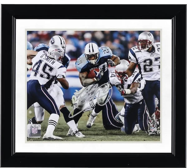 Eddie George Signed 8 x 10 Photograph | Titans vs. Patriots