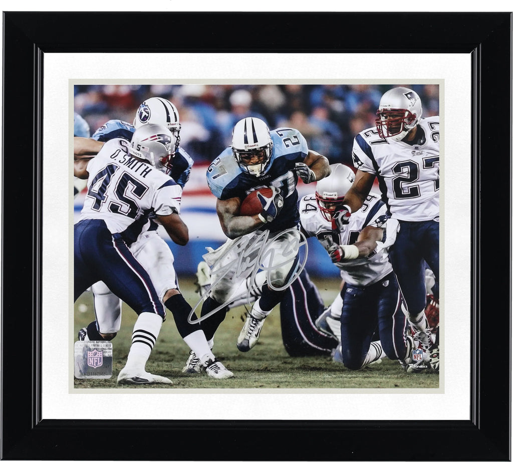 Eddie George Signed 8 x 10 Photograph | Titans vs. Patriots