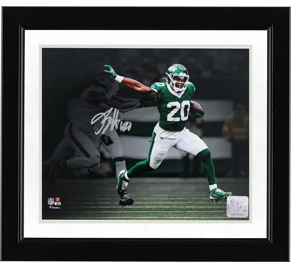 Breece Hall Signed 8 x 10 Stiff Arm Photo | New York Jets
