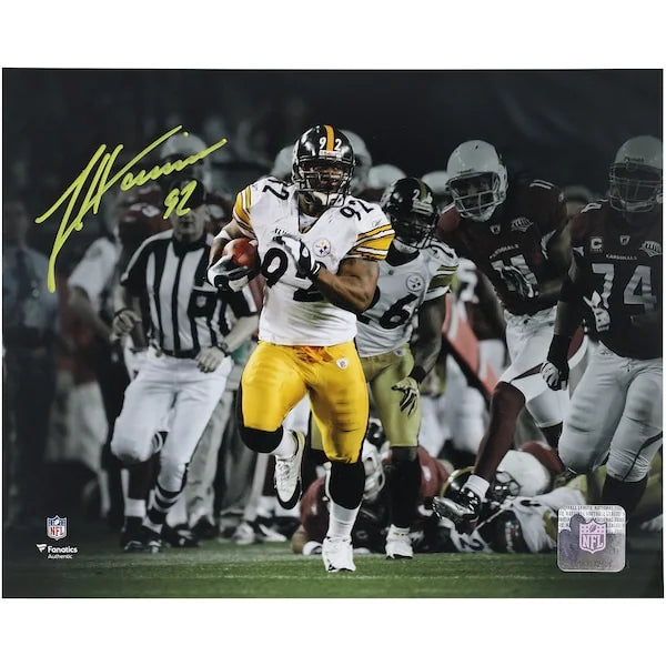 James Harrison Signed 8 x 10 Photo | Super Bowl XLIII Pick Six