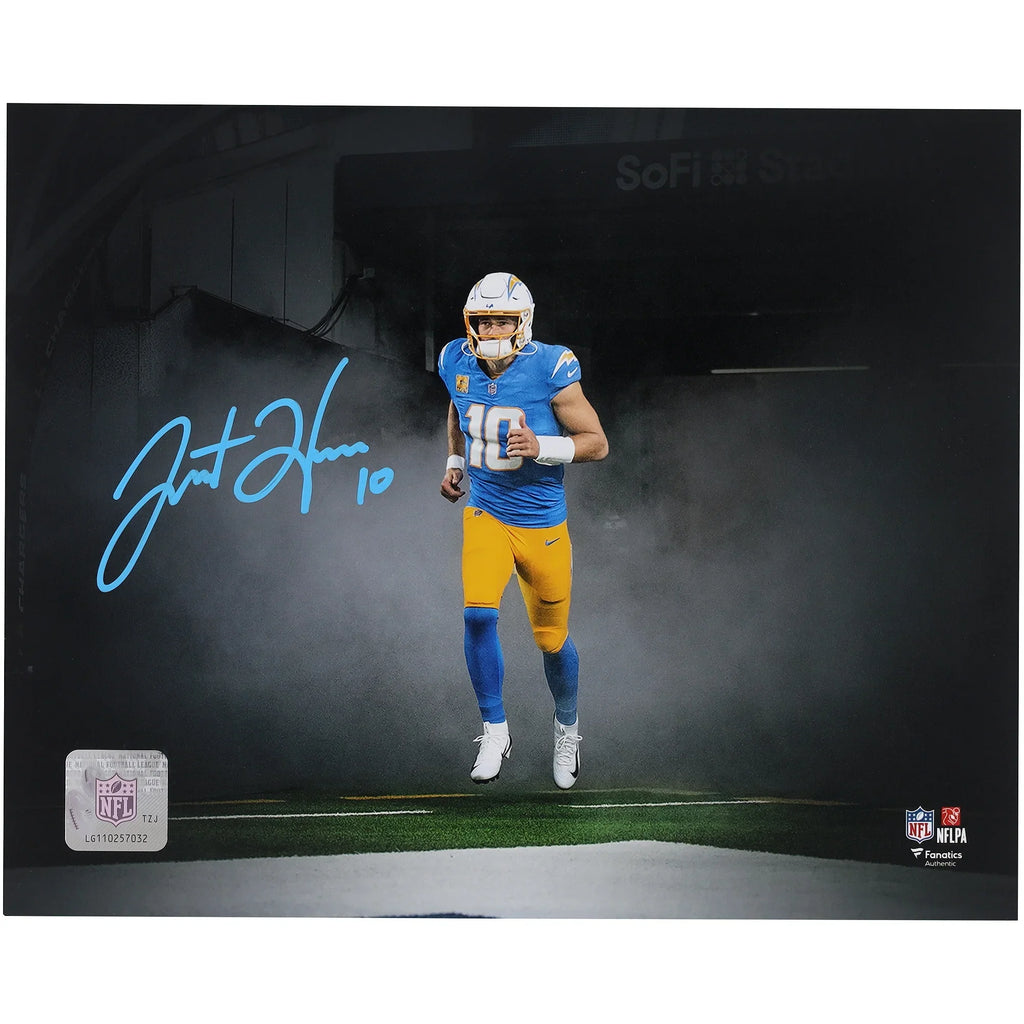 Justin Herbert Signed 8 x 10 Photograph | Los Angeles Chargers Spotlight