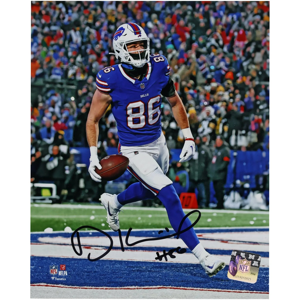 Dalton Kincaid Signed 8 x 20 Photo | Buffalo Bills Touchdown