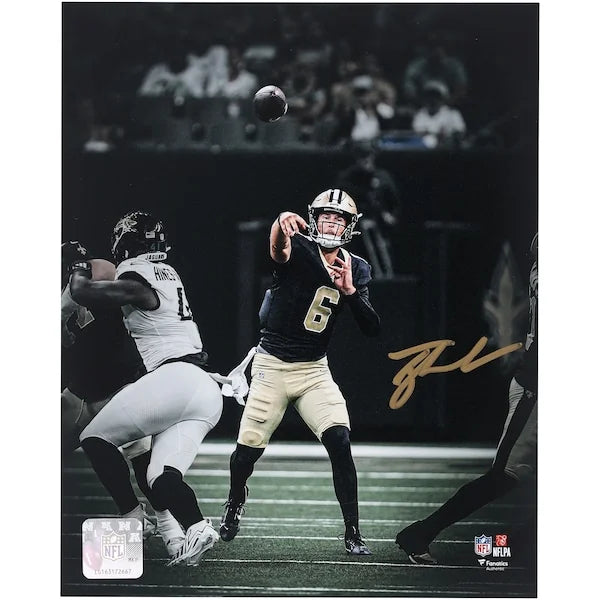 Tyler Shough Signed New Orleans Saints 8 x 10 Photograph | Authenticated