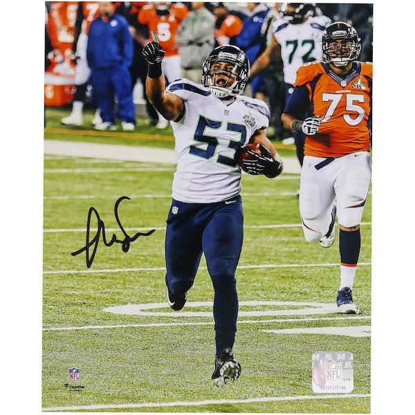 Malcolm Smith Signed 8 x 10 Photo | Super Bowl XLVIII MVP