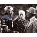 Roger Staubach Signed 8 x 10 Photo with Tom Landry | Cowboys