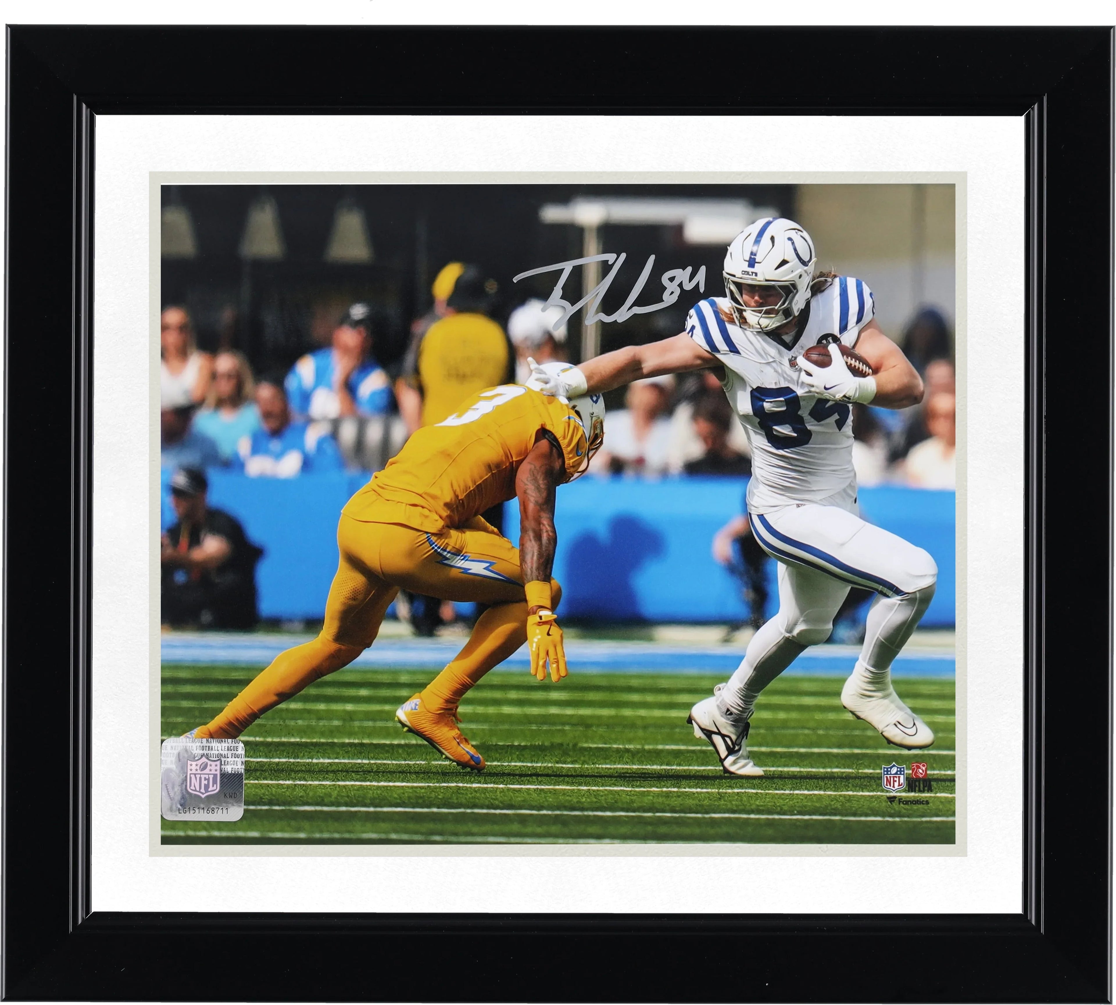 Tyler Warren Signed 8 x 10 Photo | Colts vs. Chargers