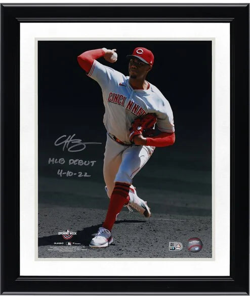 Hunter Greene Signed 11 x 14 Photograph | MLB Debut 4-10-22 Inscription