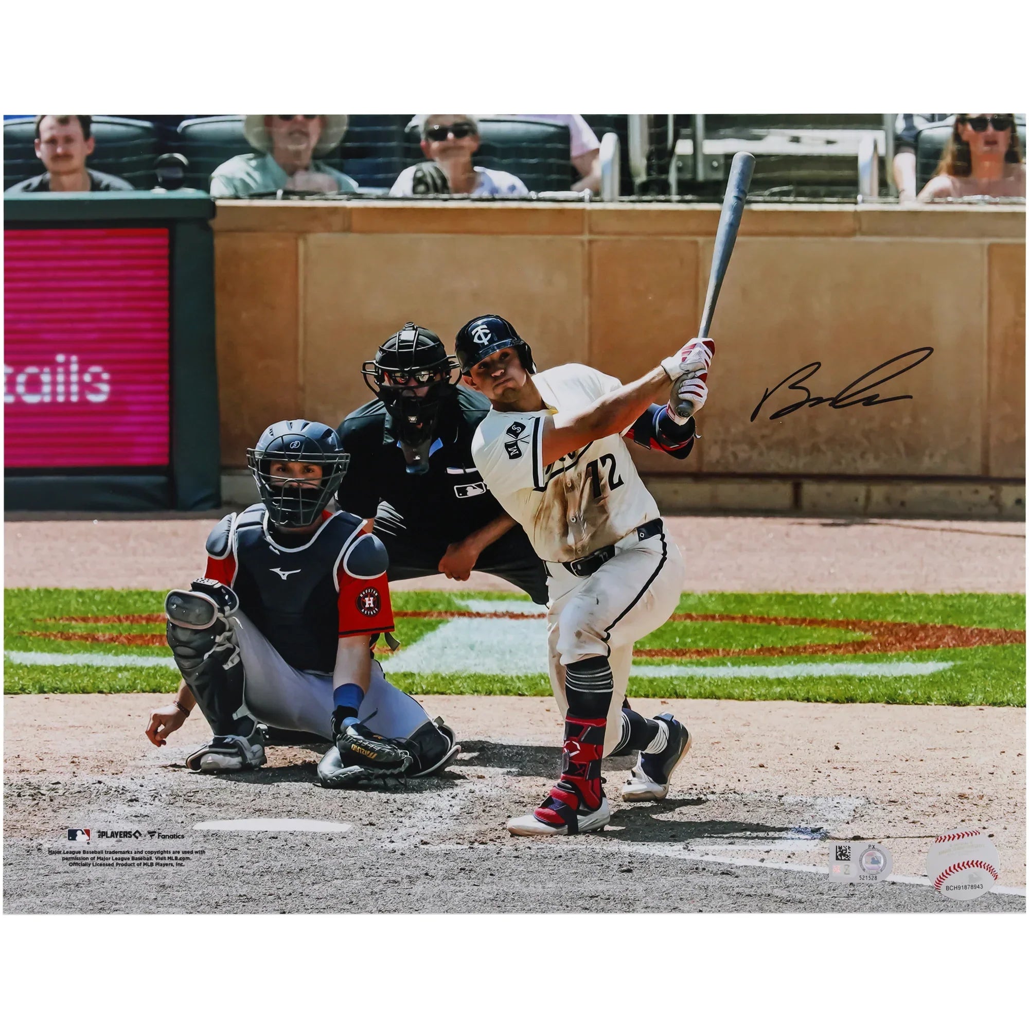 Brooks Lee Minnesota Twins Autographed Fanatics Authentic 11" x 14" Batting Photograph