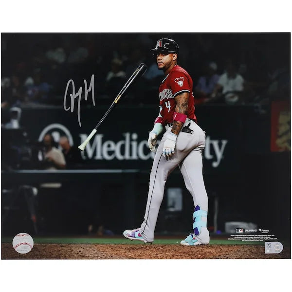 Ketel Marte Signed 11 x 14 Photo | Diamondbacks Home Run Bat Flip