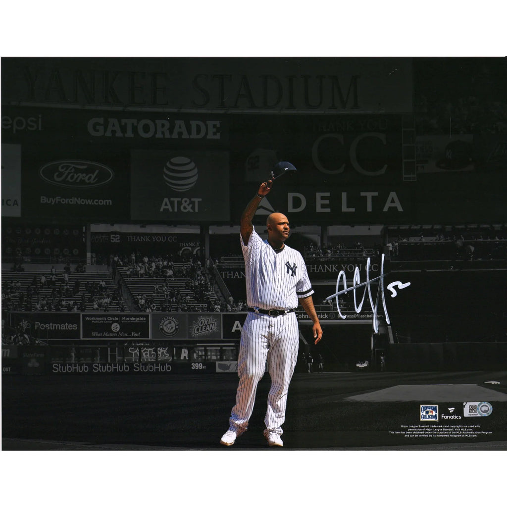 CC Sabathia Signed 11 x 14 Yankees Photo | Cap Tip Spotlight