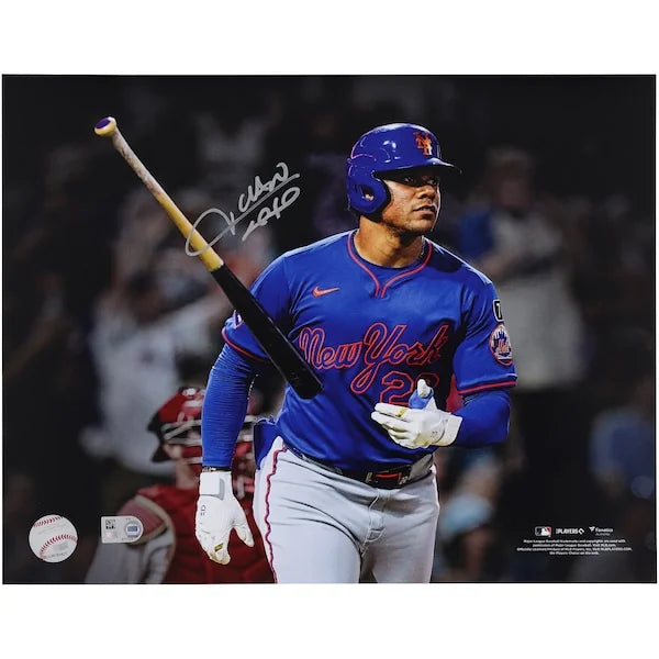 Juan Soto Signed 11 x 14 Home Run Bat Flip Photo | Mets