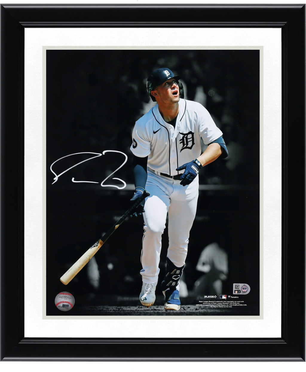 Spencer Torkelson Signed 11 x 14 Bat Drop Photo | Detroit Tigers