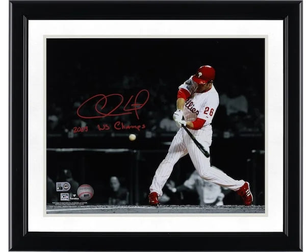 Chase Utley Signed 11 x 14 Spotlight Photo | Philadelphia Phillies