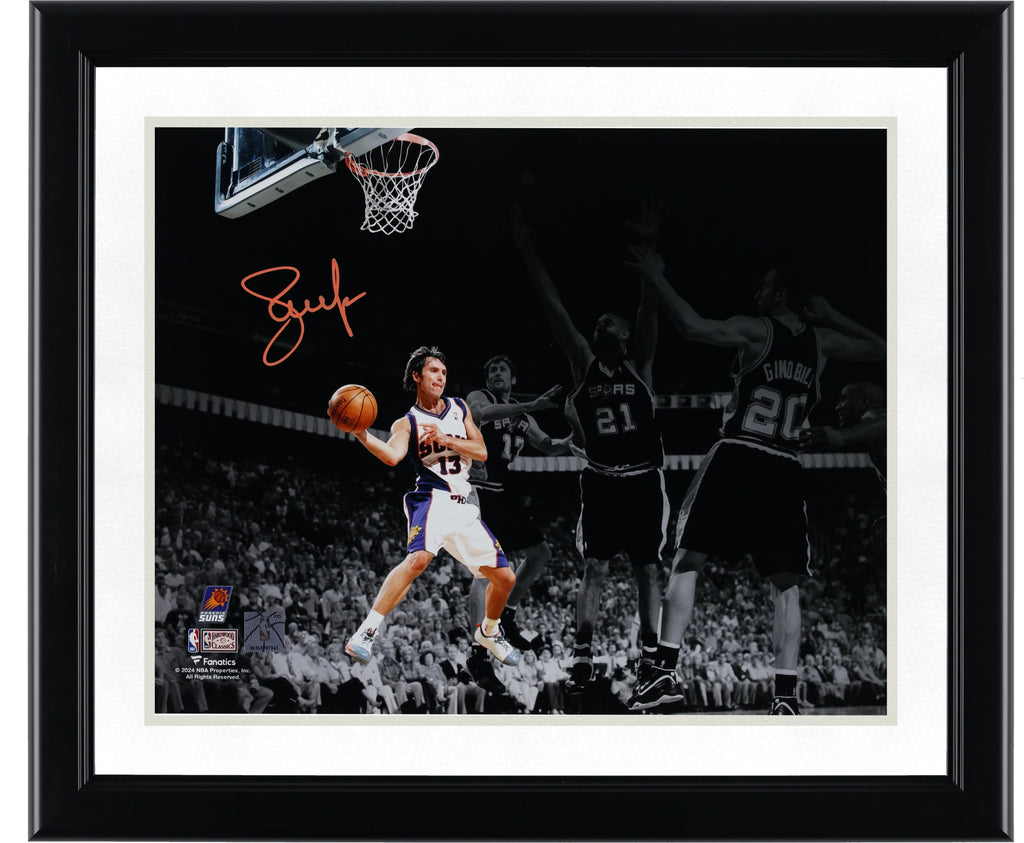 Steve Nash Signed 11 x 14 Photo | Phoenix Suns vs Spurs