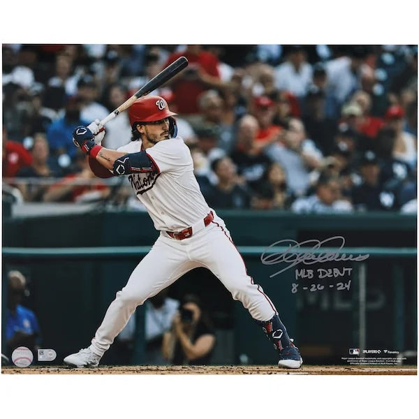 Dylan Crews Signed 16 x 20 MLB Debut Photo | Nationals