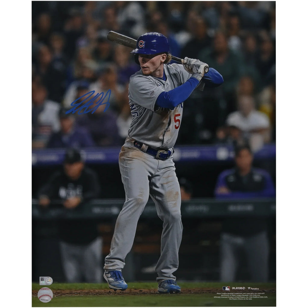 Pete Crow-Armstrong Signed 16 x 20 Photo | MLB Debut