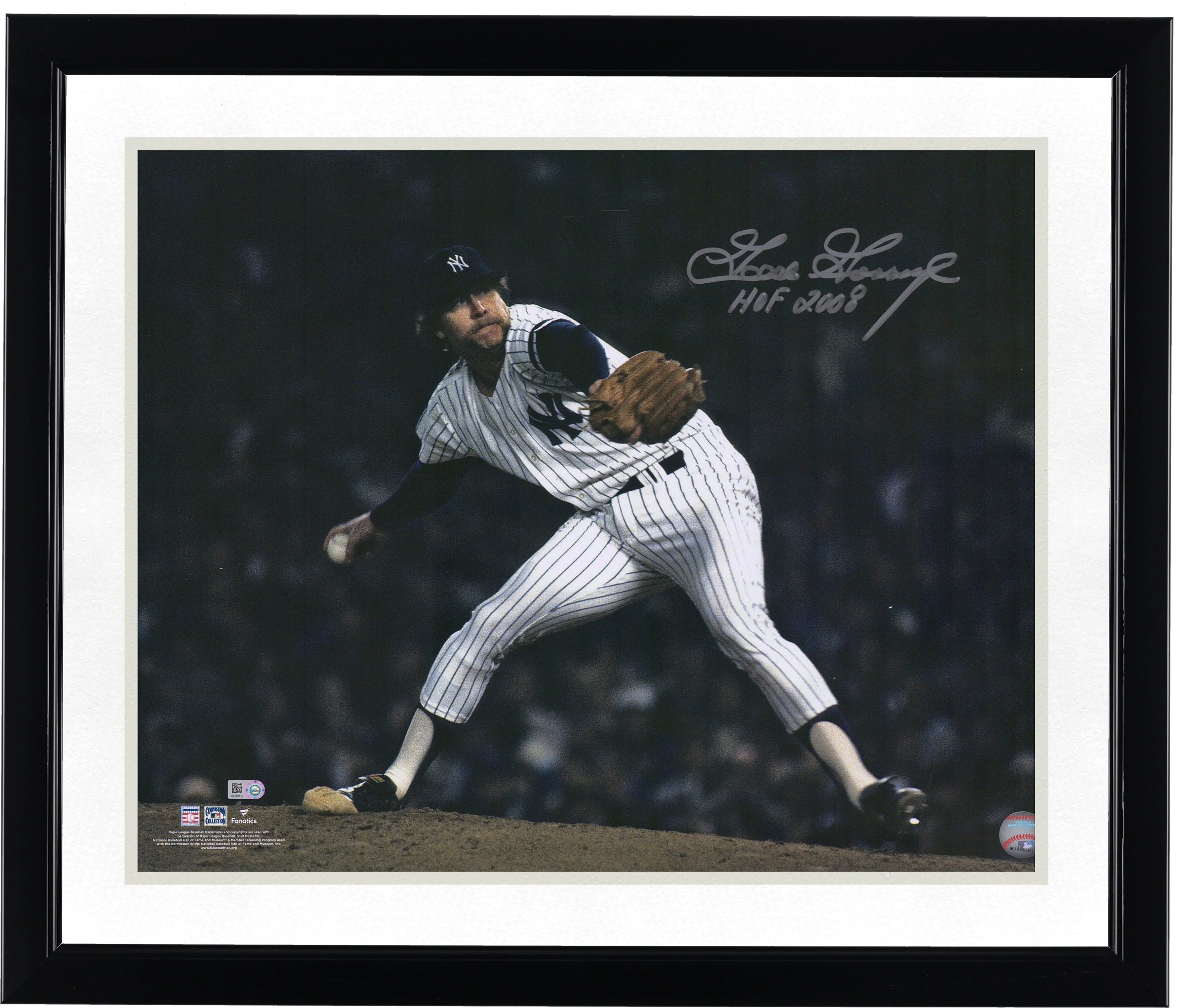 Goose Gossage Signed 16 x 20 Photograph | Yankees HOF 2008 Inscription