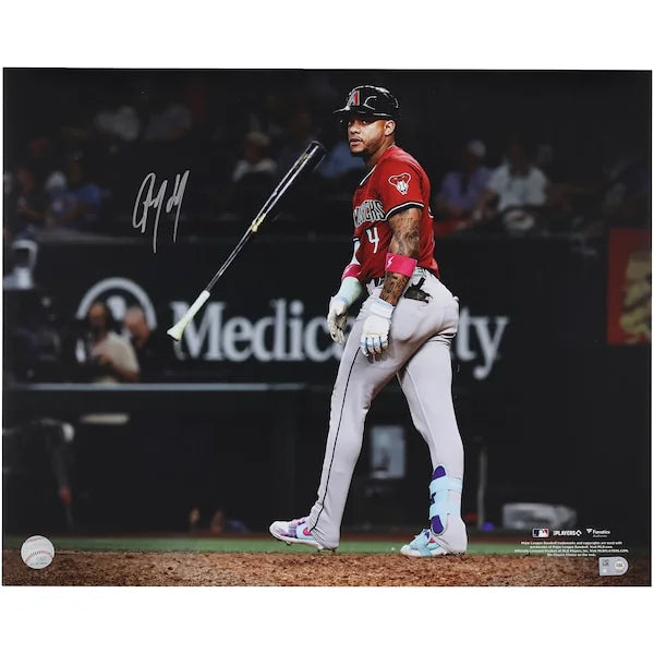 Ketel Marte Signed 16 x 20 Home Run Bat Flip Photo | MLB Authenticated