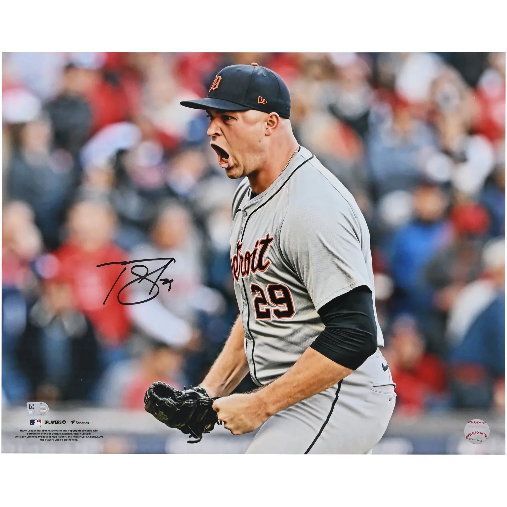 Tarik Skubal Signed 16 x 20 Photo | Detroit Tigers Celebration