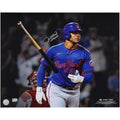 Juan Soto Signed 16 x 20 Home Run Bat Flip Photograph | Mets