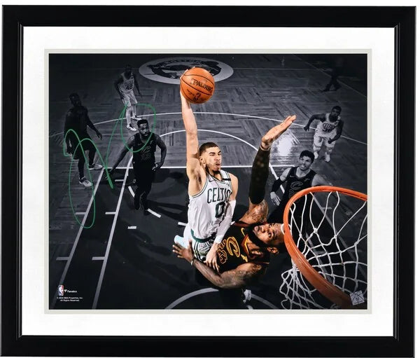 Jayson Tatum Signed 16 x 20 Photograph | Celtics Dunk vs LeBron