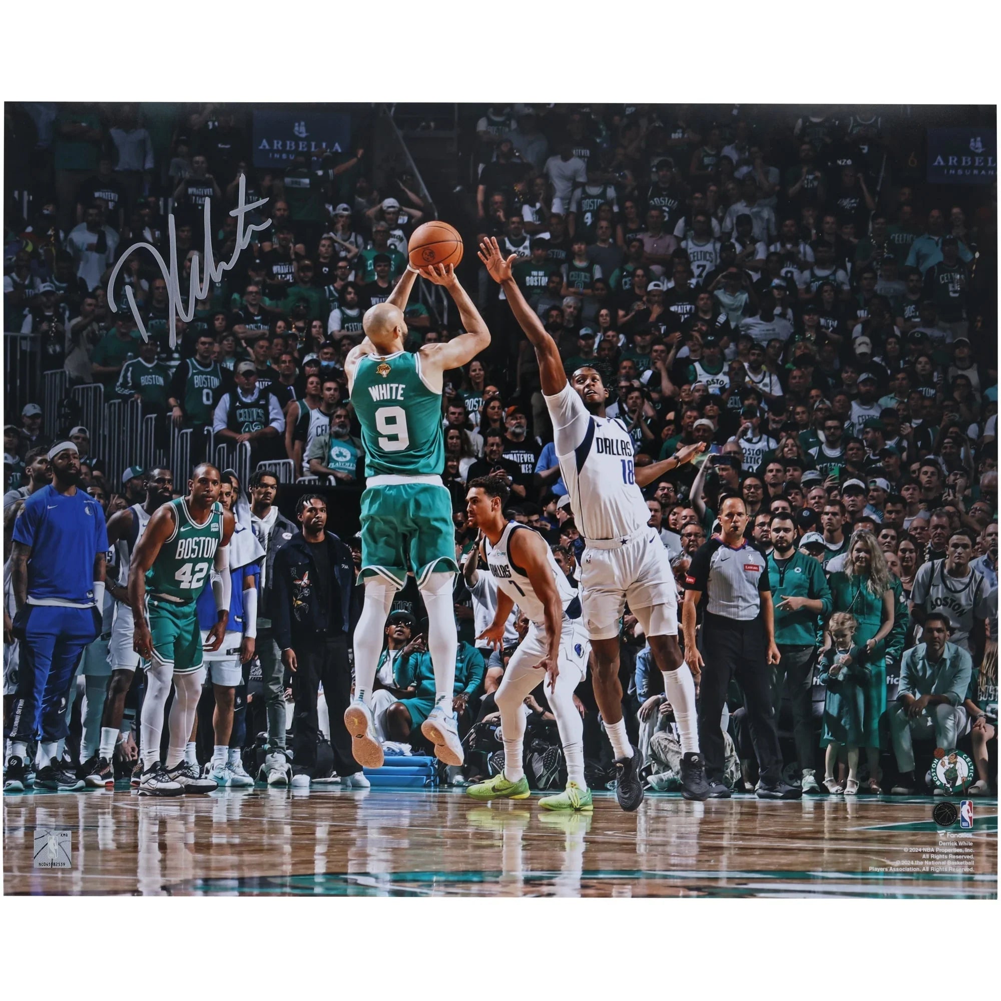 Derrick White Signed 16 x 20 Photo | 2024 NBA Finals Champions