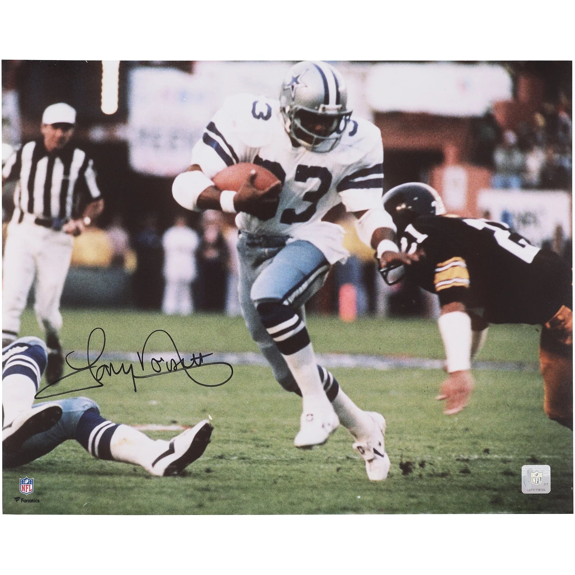 Tony Dorsett Signed 16 x 20 Photo | Dallas Cowboys vs. Steelers