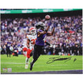 Zay Flowers Signed 16 x 20 Over The Shoulder Catch Photo | Ravens