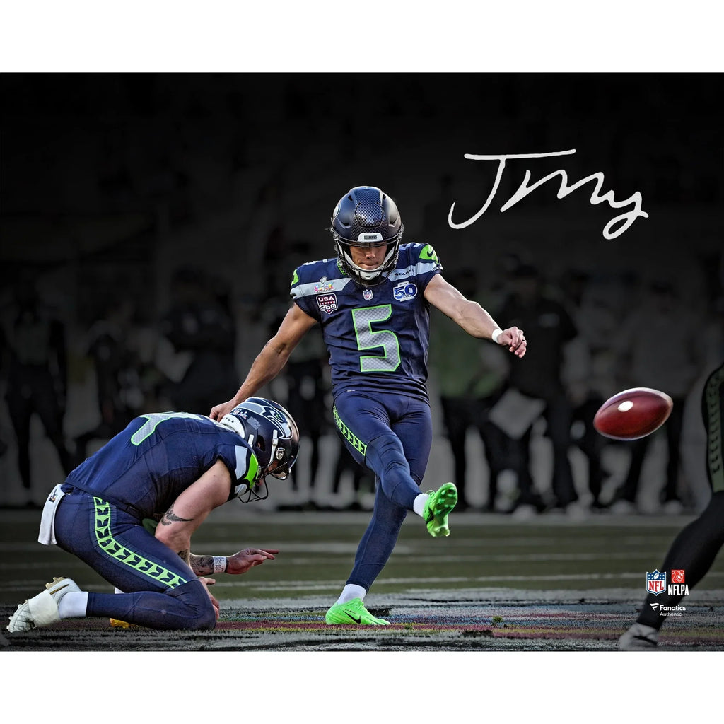 Jason Myers Signed 16 x 20 Photo | Seahawks Super Bowl LX