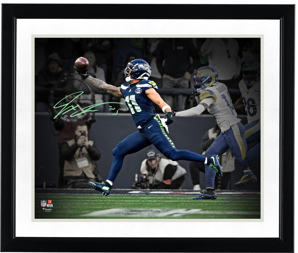 Jaxon Smith-Njigba Signed Seahawks 16 x 20 Photo | 2025 NFC Championship