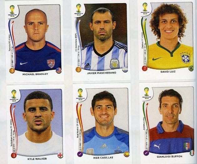 2014 Panini World Cup Soccer Brazil FIFA Sticker Collector Album LV
