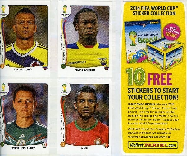 2014 Panini World Cup Soccer Brazil FIFA Sticker Collector Album LV