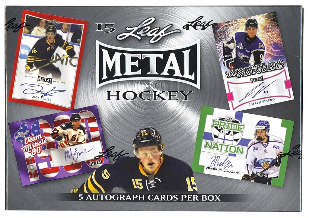 2015 16 Leaf Metal Draft Hockey Hobby Box (Ships Sealed Only)