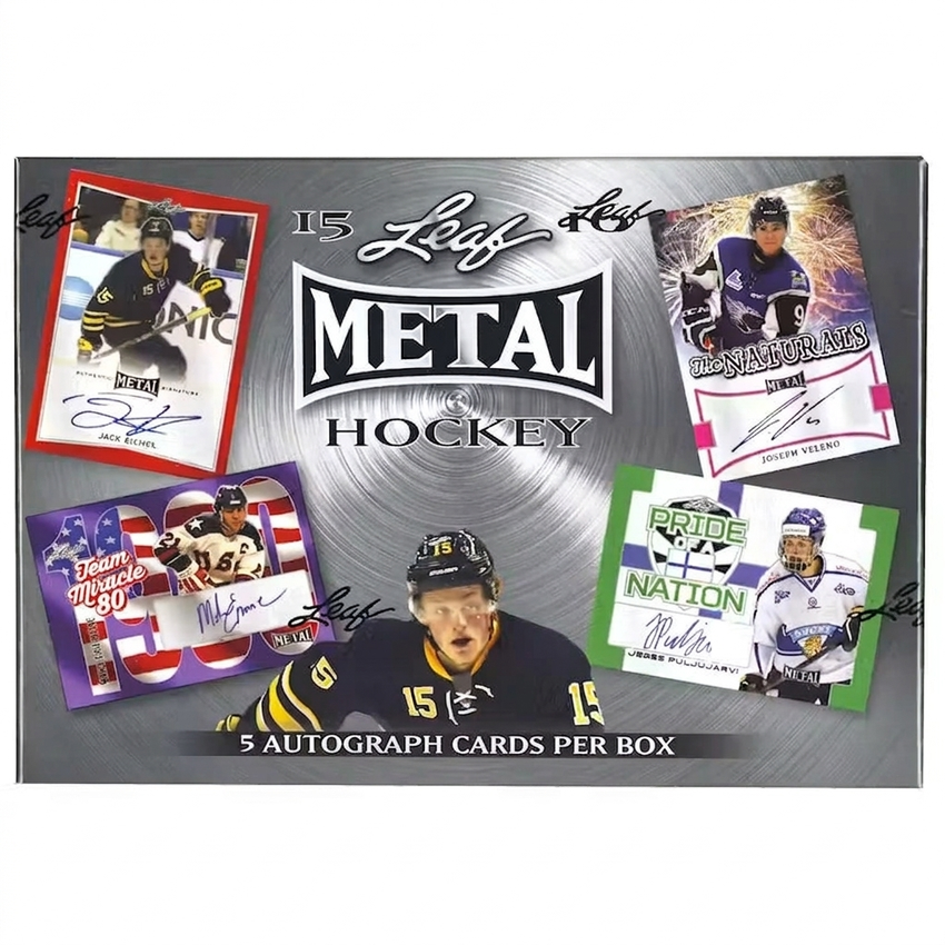 2015 16 Leaf Metal Draft Hockey Hobby Box (Ships Sealed Only)