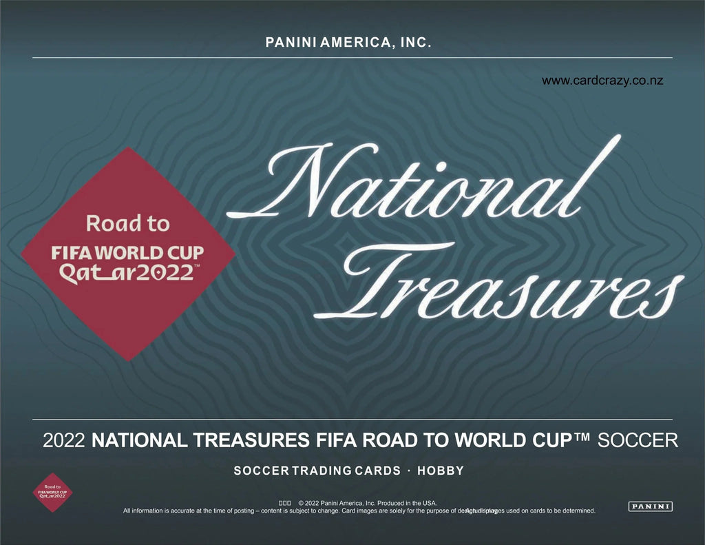 2022 Panini National Treasures FIFA Road to World Cup Soccer Hobby Trading Cards