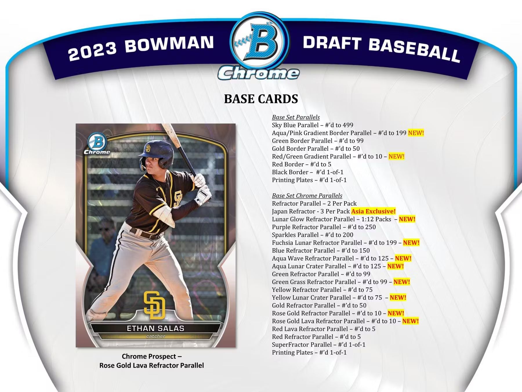 2023 Topps Bowman Draft Baseball Asia Exclusive Hobby Trading Cards