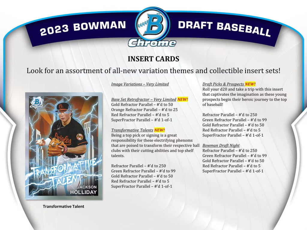 2023 Topps Bowman Draft Baseball Asia Exclusive Hobby Trading Cards