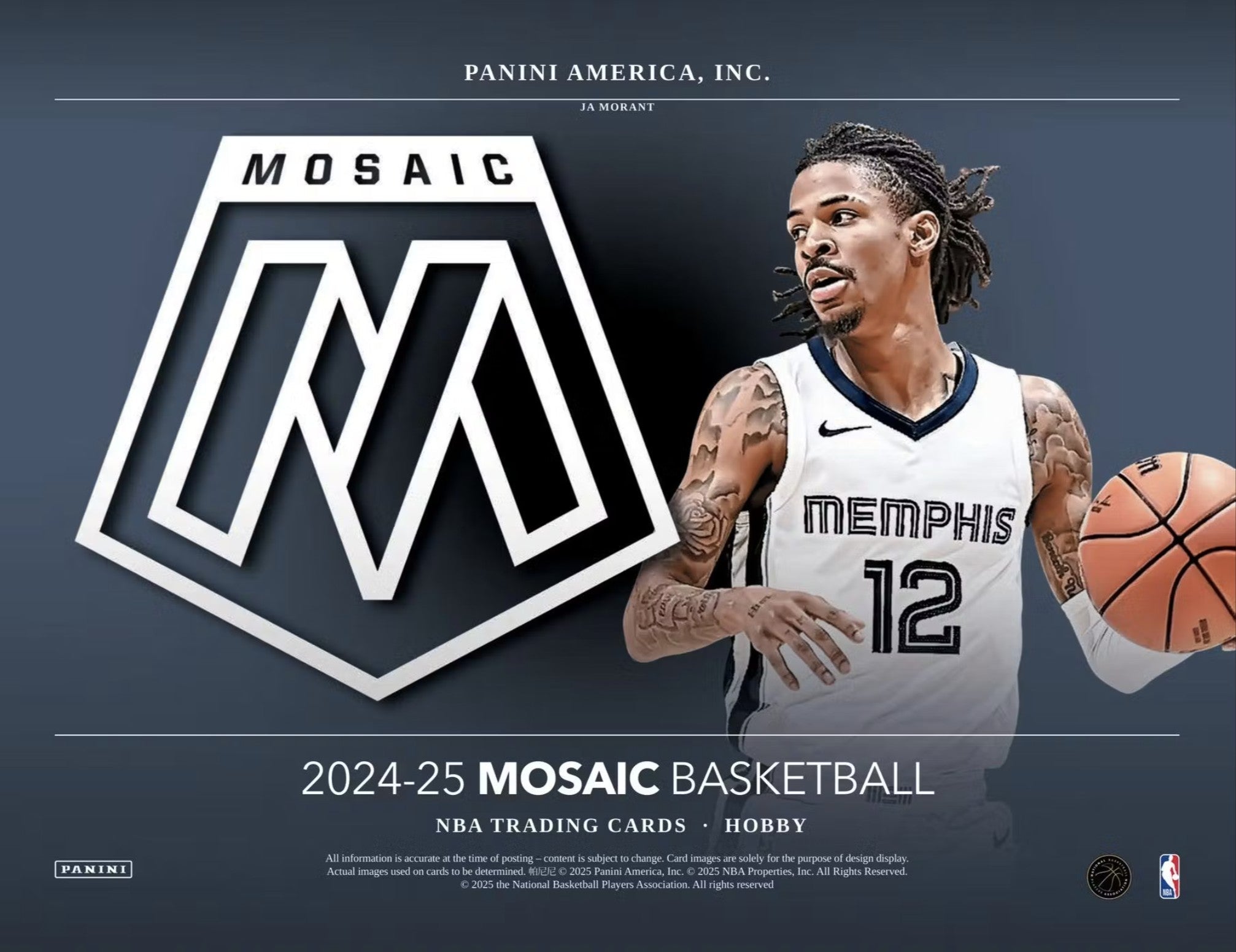 2024-25 Panini Mosaic Basketball Hobby Trading Cards